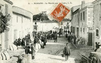 1699 Marans - Le marché aux haricots. Marais poitevin 