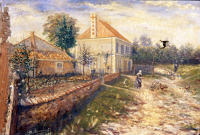 12641 Maison de l'Auderie - Peinture signée Sabouraud 1922 
