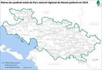 14849 Maires du syndicat mixte du Parc naturel régional du Marais poitevin en 2024 