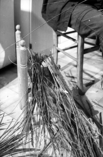 Nalliers - Fabrication d'une bourolle en osier. Marais poitevin
