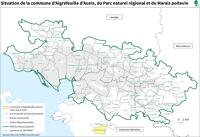 15684 Situation de la commune d'Aigrefeuille d'Aunis, du Parc naturel régional et du Marais poitevin 