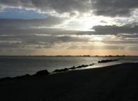 223 Couché de soleil sur le Port du Pavé. Marais poitevin 