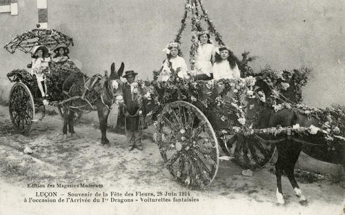 Souvenir de la Fête des Fleurs à Luçon, le 28 juin 1914. Marais poitevin
