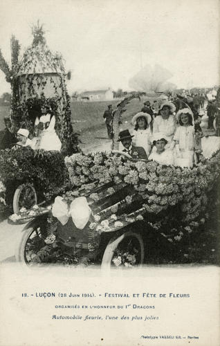 Festival et fête de fleurs à Luçon, le 28 juin 1914. Marais poitevin