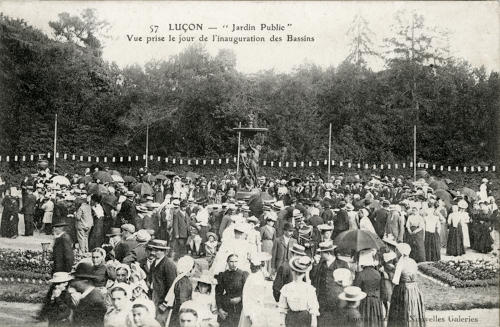 Inauguration des Bassins du jardin Public de Luçon. Marais poitevin