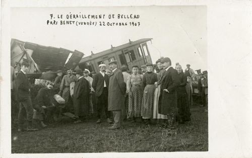 Le déraillement de Belleau, près de Benet, le 22 octobre 1907. Marais poitevin