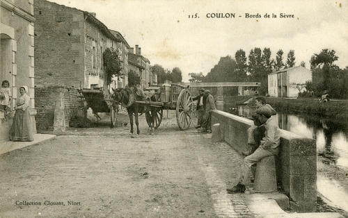 Bords de la Sèvre niortaise à Coulon. Marais poitevin