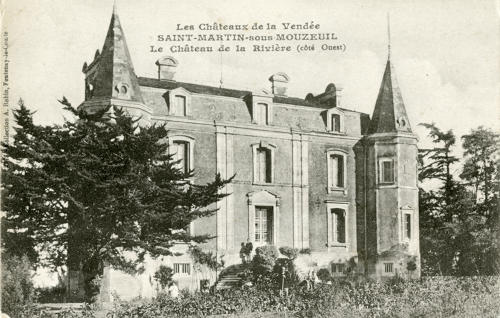 Mouzeuil-Saint-Martin. Le château de la Rivière. Marais poitevin