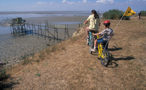 Randonnée en vélo sur le littoral. Marais poitevin