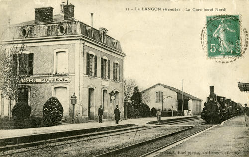 La Gare de Le langon – Mouzeuil, côté nord. Marais poitevin