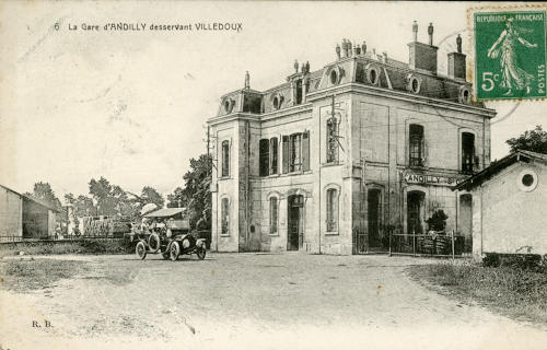 La gare d'Andilly desservant Villedoux. Marais poitevin