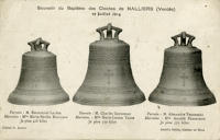 823 Nalliers – Souvenir du baptême des cloches de Nalliers le 19 juillet 1914. Marais poitevin 