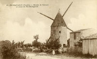 857 Puyravault – Moulin de Galerne et route de Sainte-Radégonde. Marais poitevin 