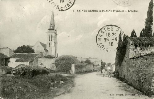 Sainte-Gemme-la-Plaine – L'Eglise. Marais poitevin