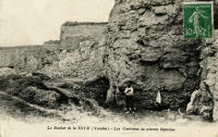 931 Saint-Michel-en-l'Herm. Le Rocher de la Dive, les Carrières de pierres blanches 