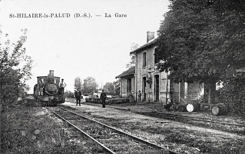 Saint-Hilaire-la-palud, la gare