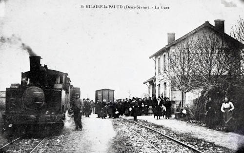 Saint-Hilaire-la-palud, la gare