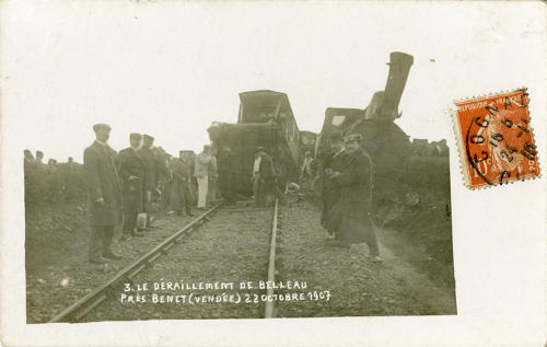 Le déraillement de Belleau près Benet (Vendée), 22 octobre 1907. Marais poitevin