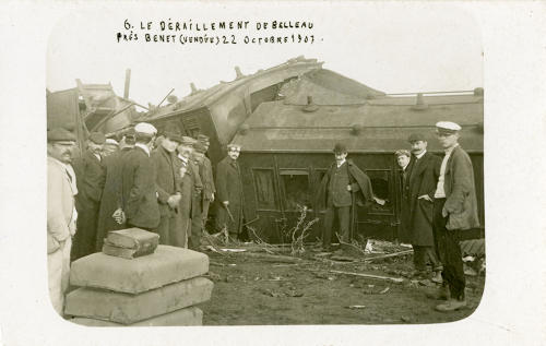 Le déraillement de Belleau près Benet le 22 octobre 1907. Marais poitevin
