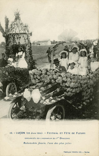 Luçon (28 juin 1914) - festival et fête de fleurs. Marais poitevin