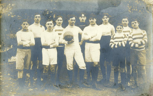 L'espérance de Luçon. Equipe de football en 1914. Marais poitevin