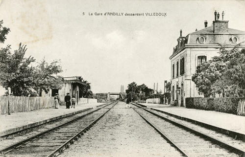 La Gare d'Andilly désservant Villedoux. Marais poitevin