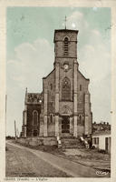 1256 Grues - L'église. Marais poitevin 