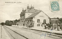 1633 Marans - La gare. Marais poitevin 