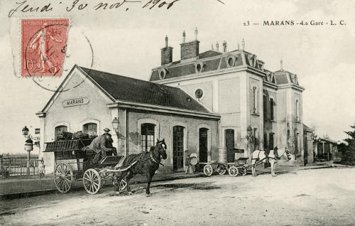 Marans - La Gare. Marais poitevin