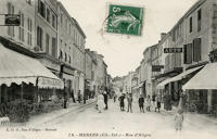 1688 Marans - La Rue d'Aligre. Marais poitevin 