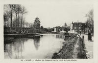 1741 Niort - L'écluse de Comporté sur le canal de Saint-Martin. Marais poitevin 
