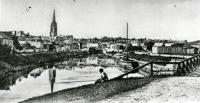 1853 Fontenay-le-Comte - Vue générale prise du Port. Marais poitevin 