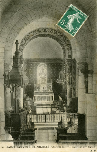 Saint-Sauveur-d'Aunis - Intérieur de l'Eglise. Marais poitevin