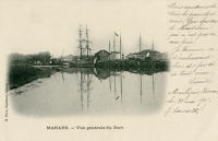 1957 Marans - Vue générale du Port. Marais poitevin 