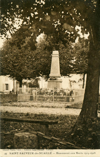 Saint-Sauveur-d'Aunis - Monument aux morts 1914-1918. Marais poitevin