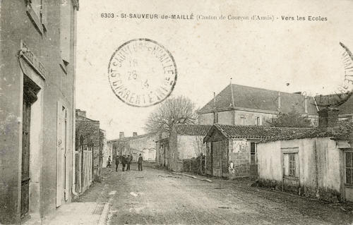 Saint-Sauveur-d'Aunis - Vers les écoles. Marais poitevin