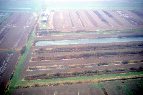 Champagné-les-Marais - Vue aérienne des Marais Salants. Marais poitevin
