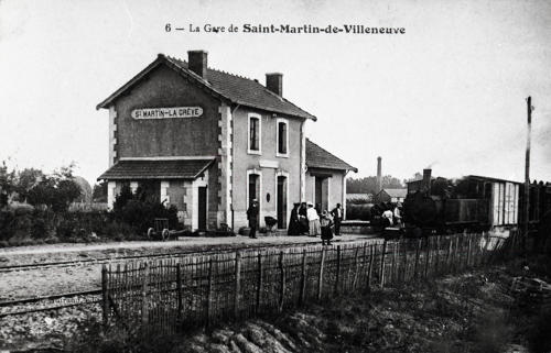 La Grève-sur-Mignon - La Gare de Saint-Martin-de-Villeneuve. Marais poitevin