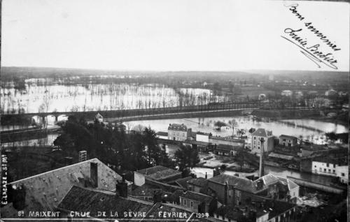 Saint-Maixent - Crue de la Sèvre niortaise - Février 1904