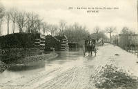 3110 Magné - La crue de la Sèvre au Sevreau, février 1904. Marais poitevin 