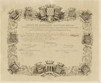 3224 Diplome de la Société des hospitaliers sauveteurs Bretons - 1903 
