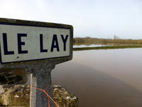 3284 Port-la-Claye - Les eaux du Lay en crue. Marais poitevin 