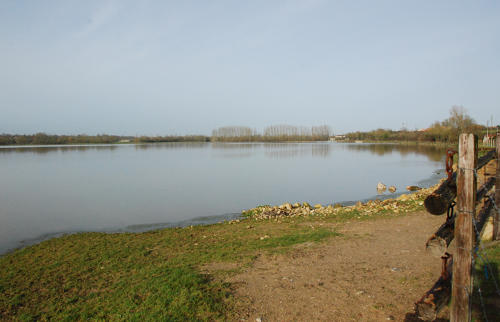 Lairoux - Le Gorgeais, marais communal inondé. Marais poitevin