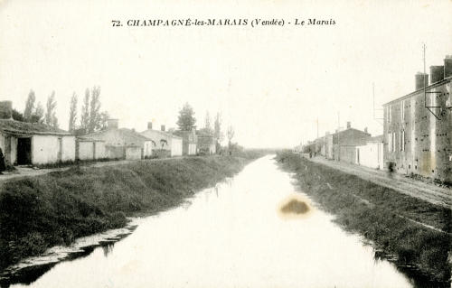 Champagné-les-Marais - Le Canal. Marais poitevin