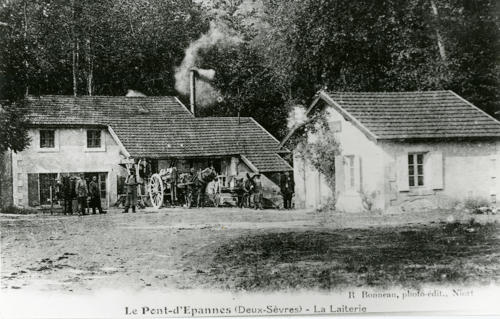 Amuré - Le Pont-d'Epannes, la laiterie d'Irleau. Marais poitevin