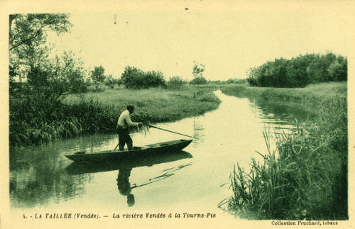 La Taillée - La rivière Vendée à la Tourne-Pie. Marais poitevin
