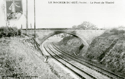 Le Gué-de-Velluire - Le Rocher-du-Gué, le Pont de Thairé. Marais poitevin