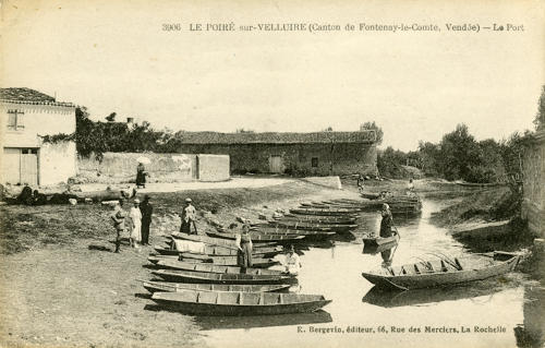 Le Poiré-sur-Velluire - Le port. Marais poitevin