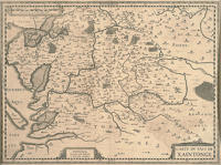 4104 Carte du Pais de Xaintonge édité au 17e siècle 
