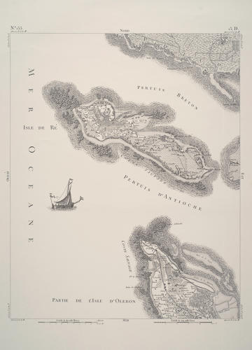Reproduction Carte de Cassini n° 133 Île de Ré